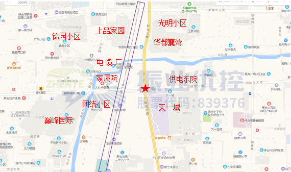 图1 路口地理位置（红星即是该路口的位置）