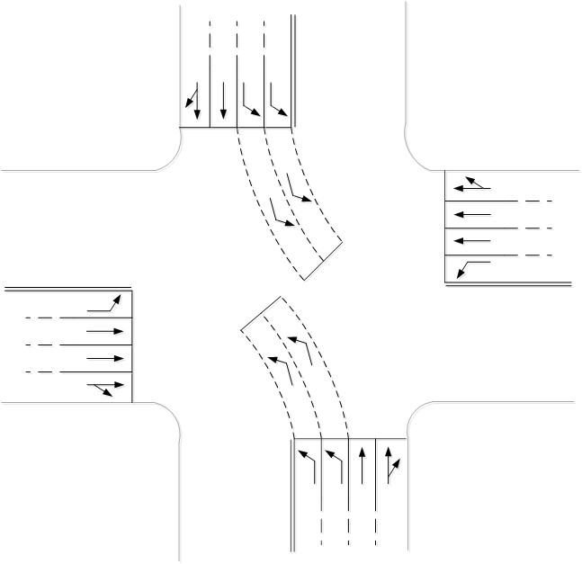 图1 左弯待转区