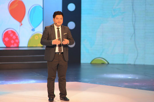 图2 程董发表创业演讲