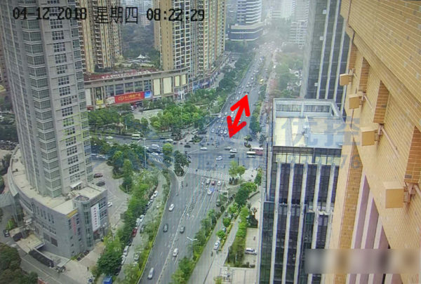 图6 早高峰（08:20左右）出城方向（检察院往公安局方向）优化后