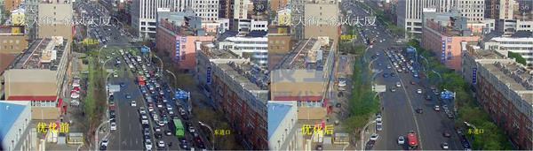 图8 优化前后交通情况对比