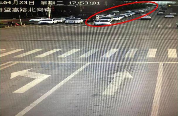 图8 优化前晚高峰排队长度