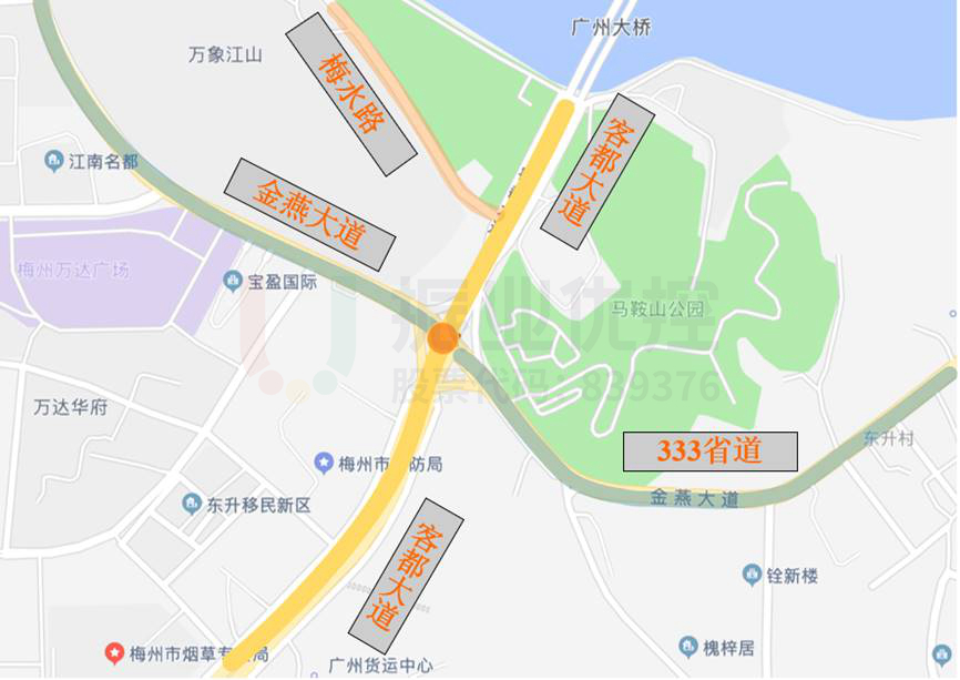 图1 路口地理位置示意图