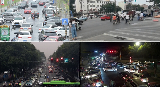 图5 优化前邢台道路交通状况组图