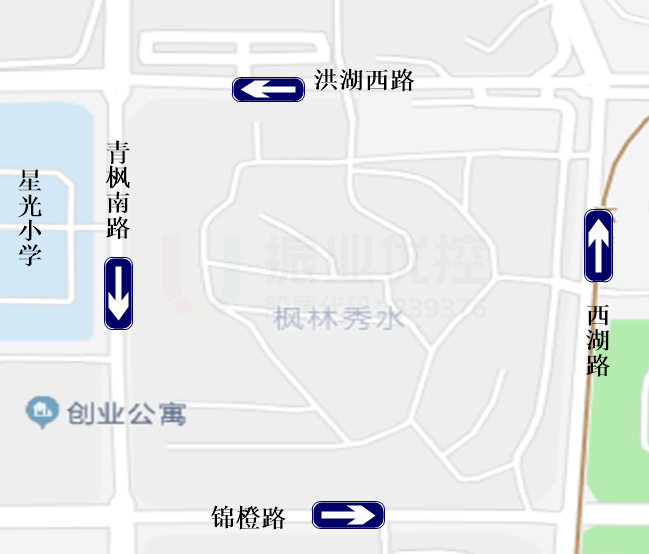 图1 区域道路分布图