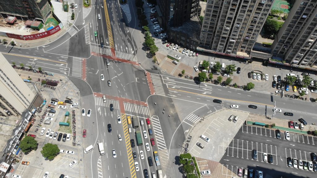 新建区路口航拍图