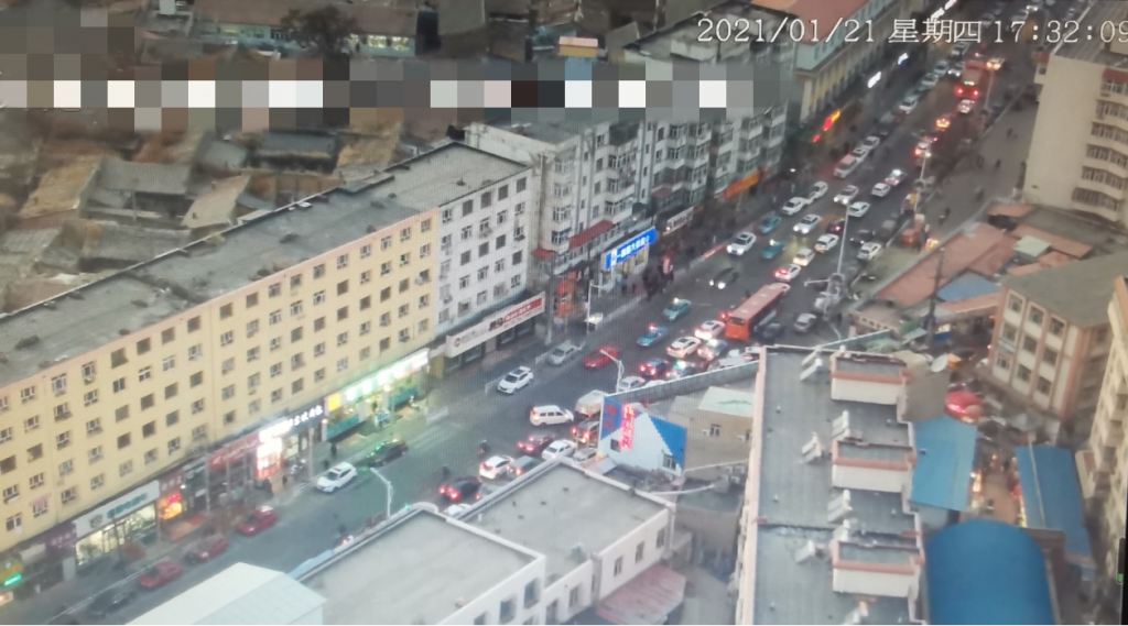 图4 交通拥堵现场（优化前）
