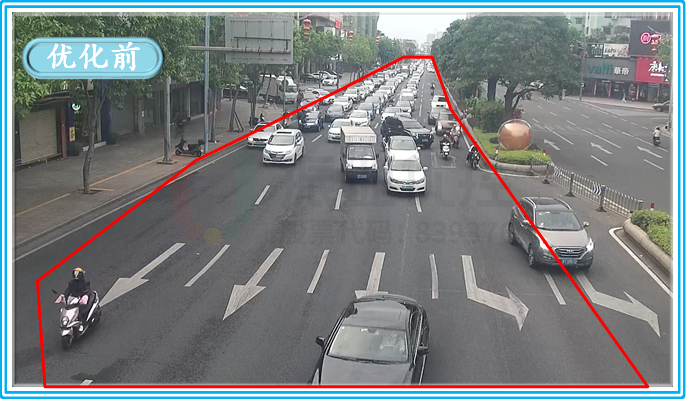 图18 民安路-菊城大道路口优化前后