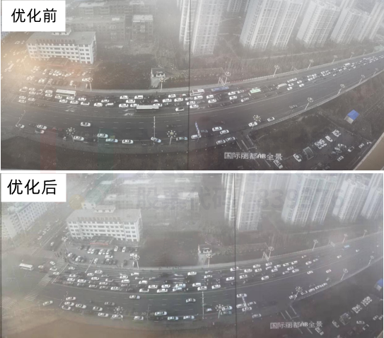 图9 迎宾桥优化前后对比