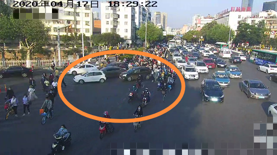 图4 路口冲突情况示意图