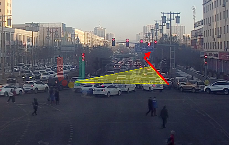 图3 五岔口北进口车队溢出